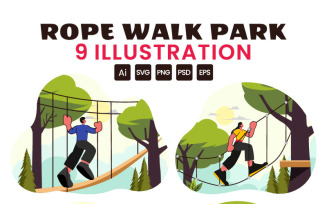 9 Rope Walk Activity Illustration