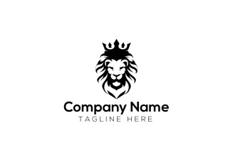 Lion King & Crown Lion Logo design 2