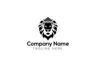 Lion King & Crown Lion Logo design