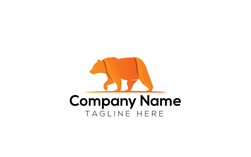 Modern Bear & Creative Bear Logo design Logo Template