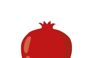 Pomegranate design juicy fresh fruit icon