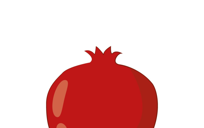 Pomegranate design juicy fresh fruit icon Vector Graphic