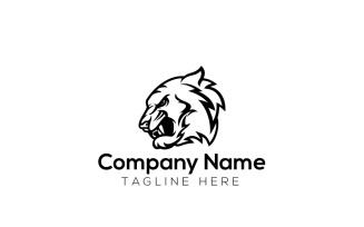 Tiger & Angry Tiger Logo Design Template 2