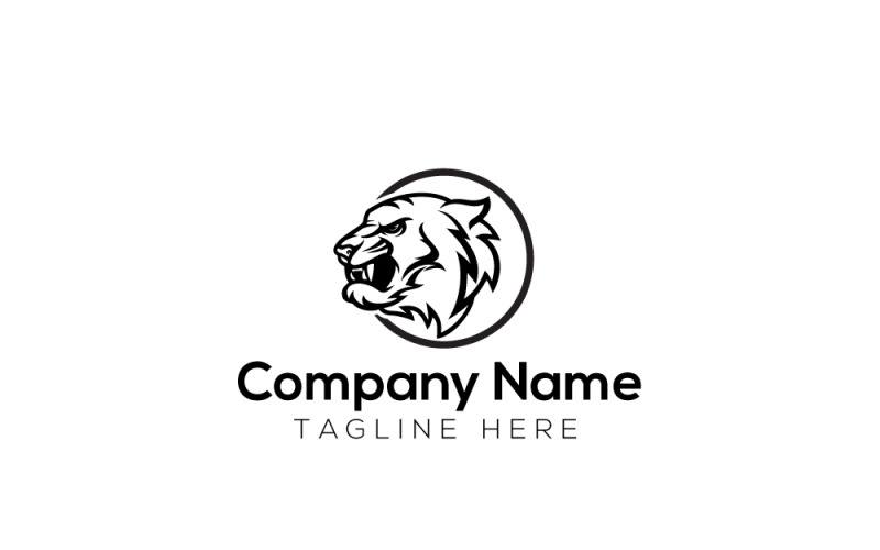 Tiger & Angry Tiger Logo Design Template Logo Template