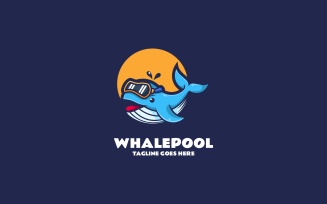 Whale Mascot Cartoon Logo 2