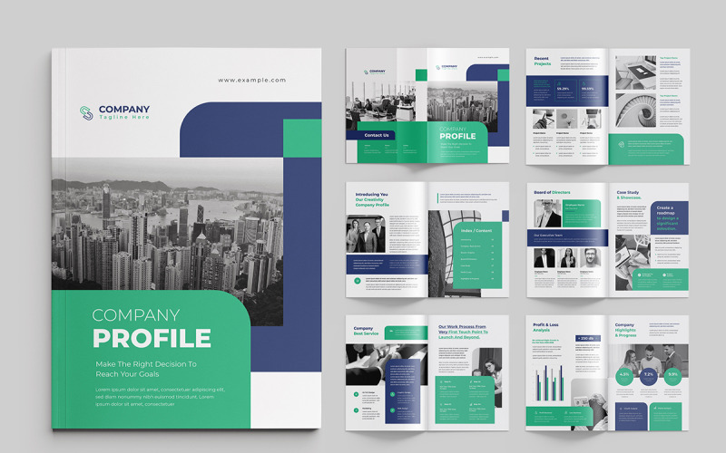 Company Profile layout Template company profile Magazine Template