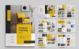 Furniture product catalog layout template design