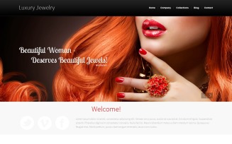 Jewelry Responsive Website Template