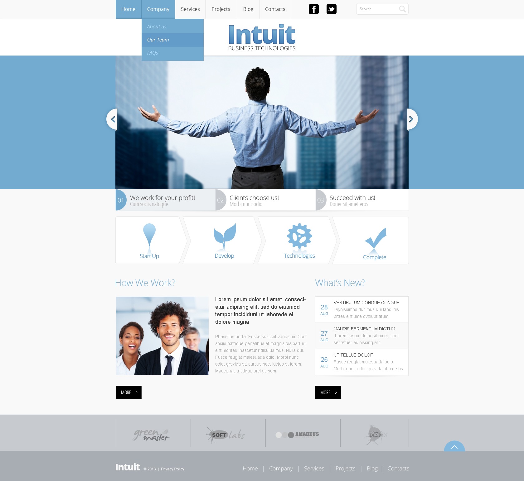 Management Company Responsive Website Template #44533