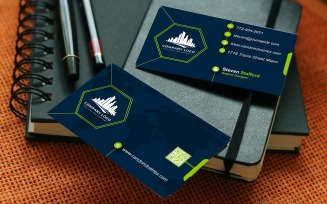 Business Card Template - E-card Template with Customizable Designs - 535