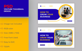 Business Youtube Thumbnail Template 4