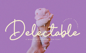 Delectable - Handwritten Font