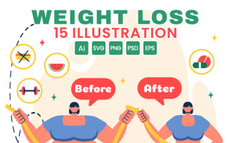 15 Weight Loss Progress Illustration