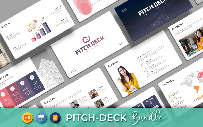 Pitch Deck - Presentation Bundle PowerPoint Template