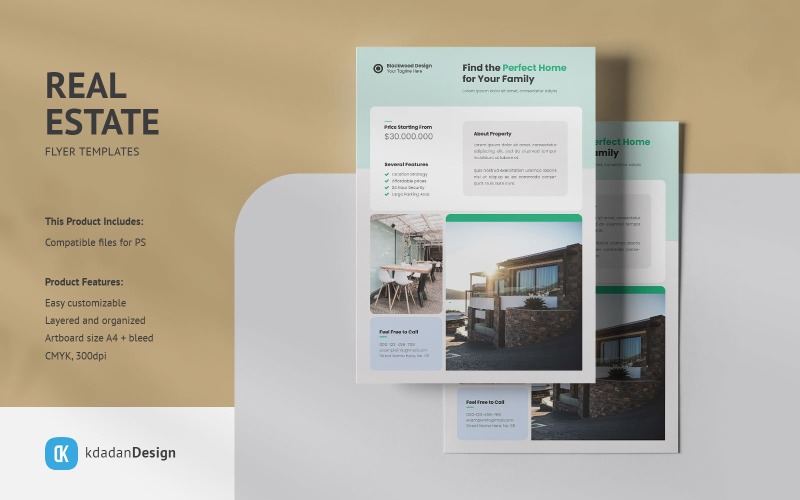 Real Estate Flyer PSD Design Templates Vol 103 Corporate Identity