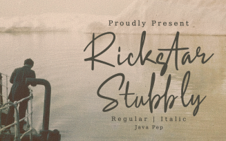 Rickstar Stubbly / Elegant Typeface