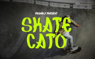 Skatecato - Graffiti Brush Font