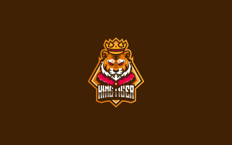 Tiger King E- Sport and Sport Logo Logo Template