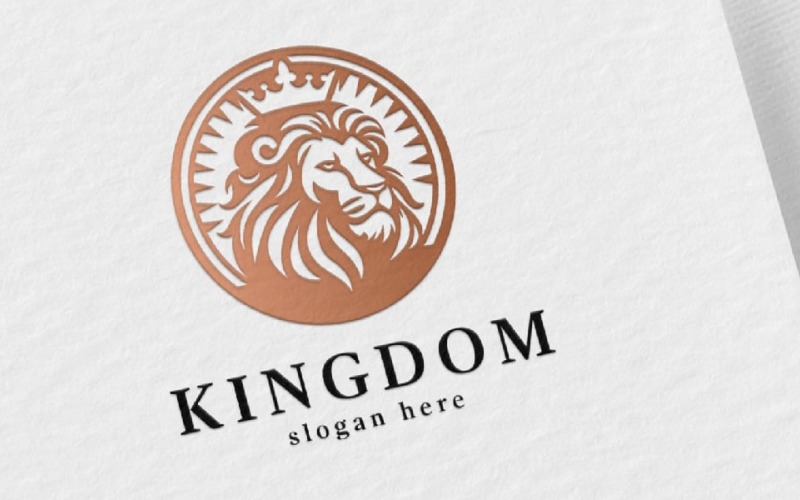 Dominant Lion Kingdom Logo Logo Template