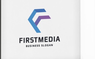 First Media Letter F Logo