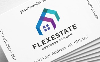 Flex Real Estate Letter F Logo