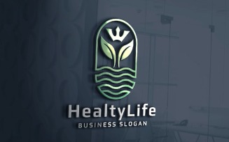 Healthy Life - Wellness & Medical Logo