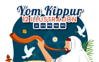 12 Yom Kippur Celebration Illustration