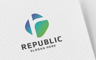 Republic Letter R Logo Template