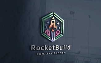 Rocket Build Web Logo Template