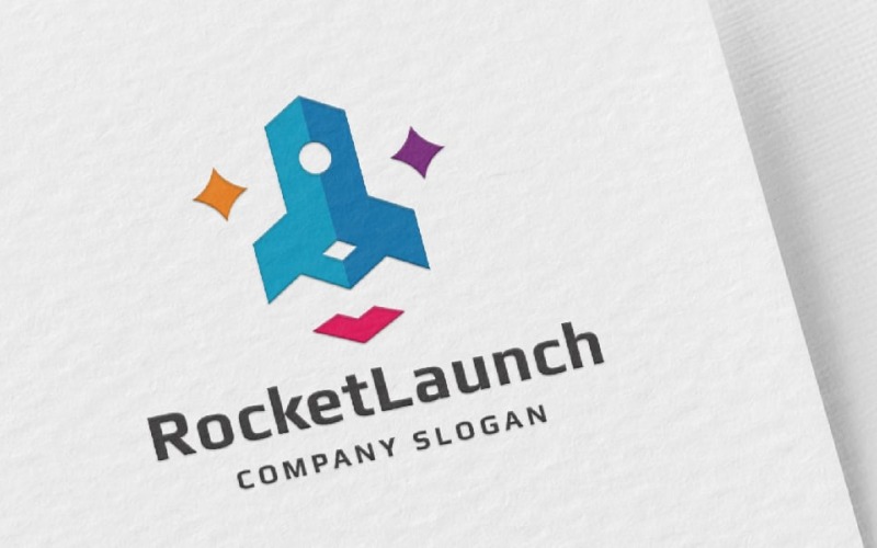 Rocket Launch Logo Template