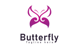 Butterfly logo design template vector illustration V0