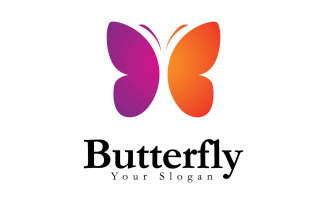 Butterfly logo design template vector illustration V11