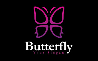 Butterfly logo design template vector illustration V2