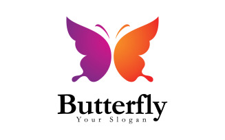 Butterfly logo design template vector illustration V5