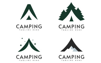 Camping logo vector design illustration template V13