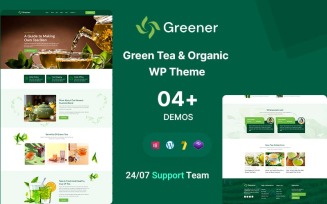 Greener – Green Tea and Organic Company WordPress Theme