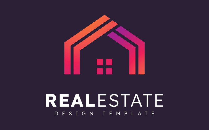 Modern Home Real Estate Vector Logo Template V0