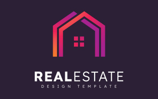 Modern Home Real Estate Vector Logo Template V11