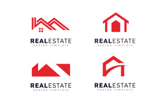 Modern Home Real Estate Vector Logo Template V16