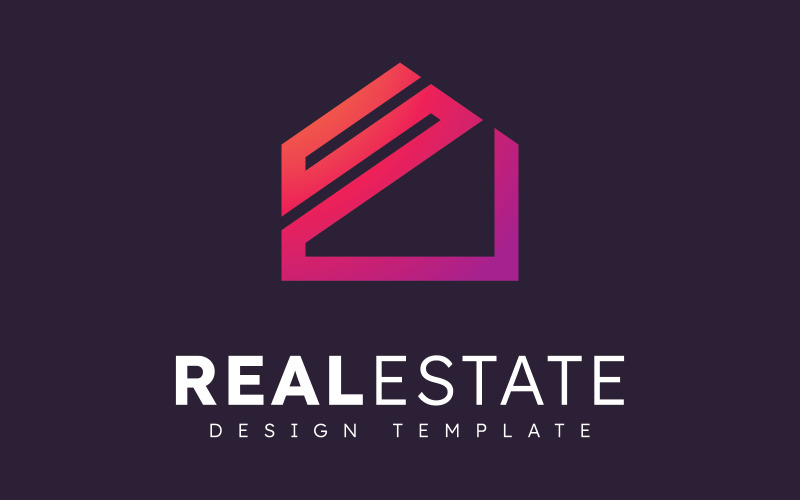 Modern Home Real Estate Vector Logo Template V2