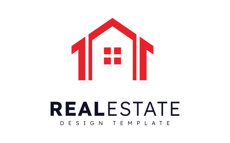 Modern Home Real Estate Vector Logo Template V4