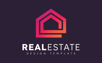 Modern Home Real Estate Vector Logo Template V7