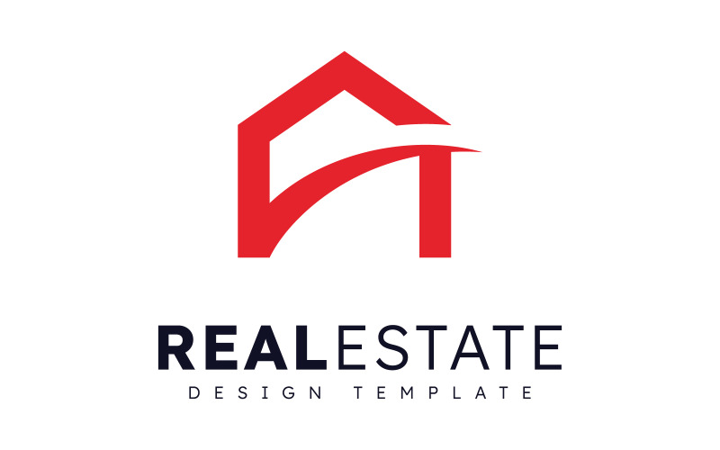 Modern Home Real Estate Vector Logo Template V8