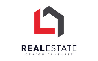 Modern Home Real Estate Vector Logo Template V9