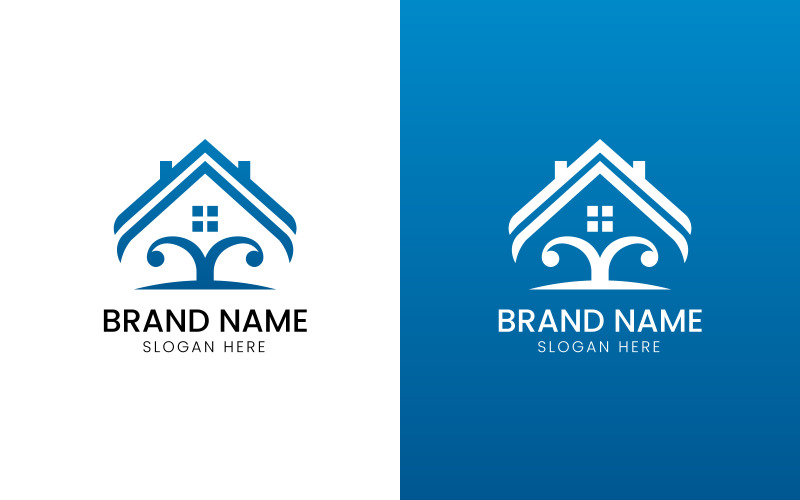 Tree home vector logo-09-316 Logo Template