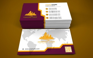 Business Card Template - E-card Template with Customizable Designs - 555