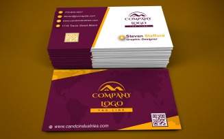 Business Card Template - E-card Template with Customizable Designs - 556