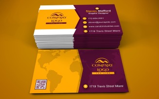 Business Card Template - E-card Template with Customizable Designs - 558