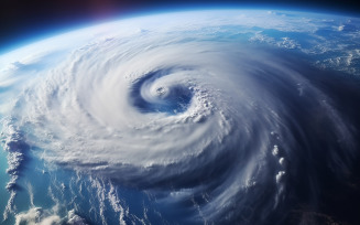 Satellite view. Hurricane Florence over the Atlantics