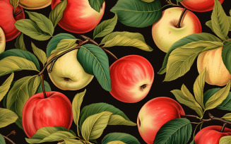 seamless pattern with apples